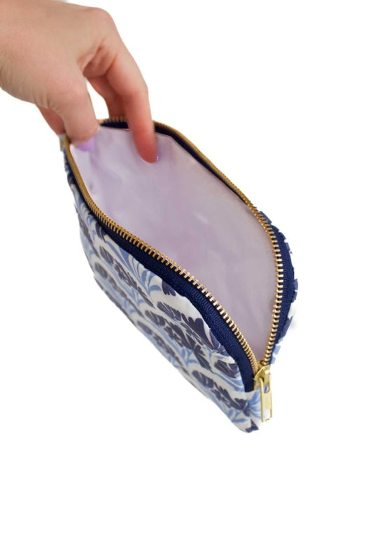 Art Deco Bloom Scallop Nocturne Everyday Plus Travel Pouch - Modern Makerie