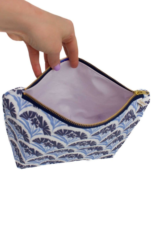 Art Deco Bloom Scallop Nocturne Maxx Toiletry Bag - Modern Makerie