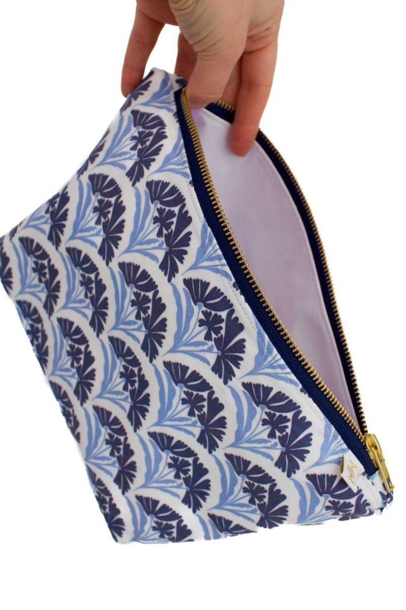 Art Deco Bloom Scallop Nocturne Maxx Toiletry Bag - Modern Makerie