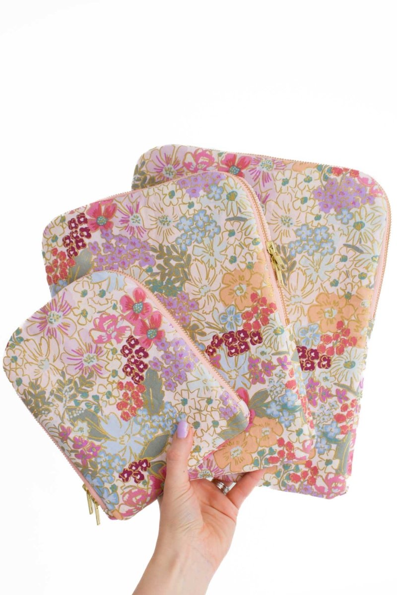 English Rose Canvas 6.8" Device Tablet Sleeve - Modern Makerie