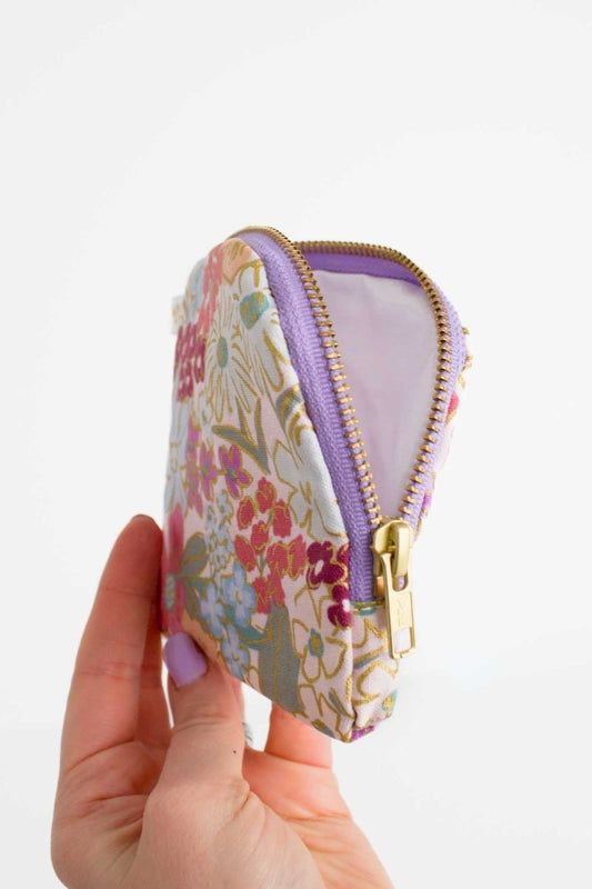 English Rose Canvas Mini Travel Pouch - Modern Makerie