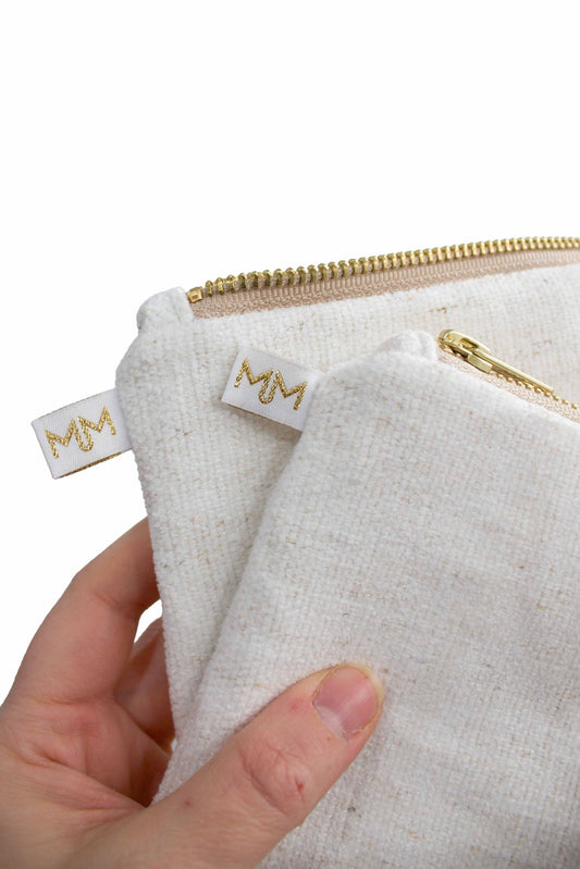 Ivory Heirloom Duo Pouch Set - Modern Makerie