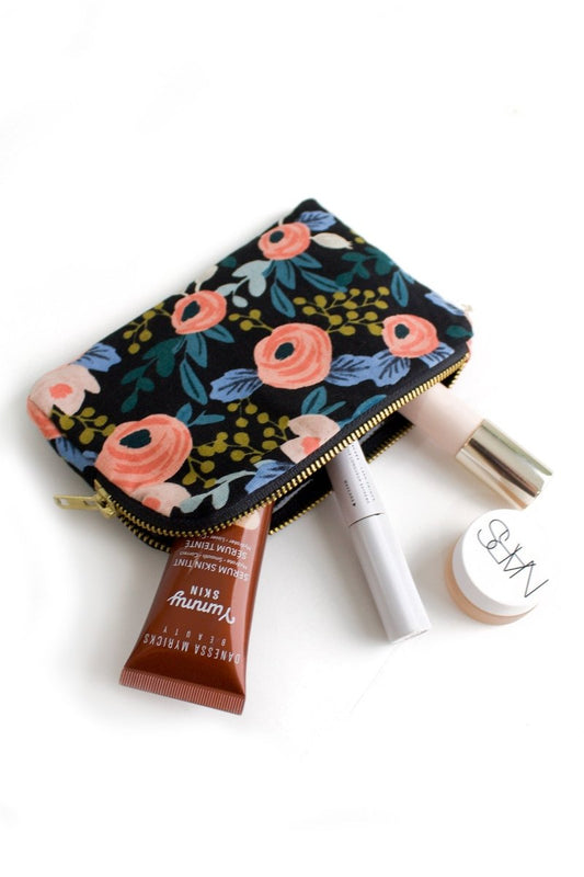 Midnight Garden Everyday Essentials & Makeup Pouch - Modern Makerie
