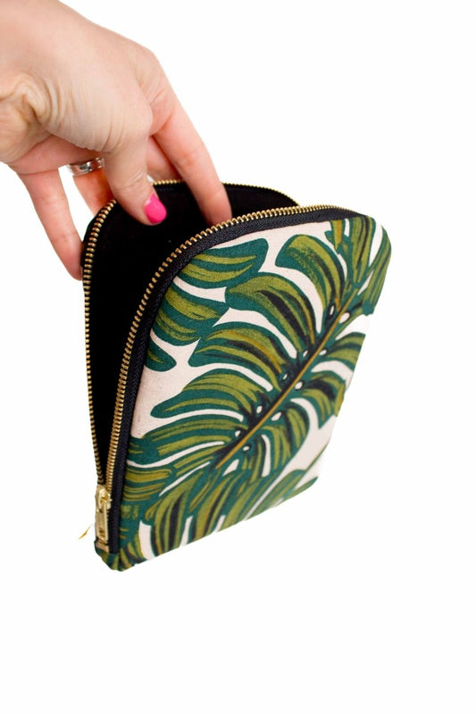 Monstera Canvas 6.8" Device Tablet Sleeve - Modern Makerie