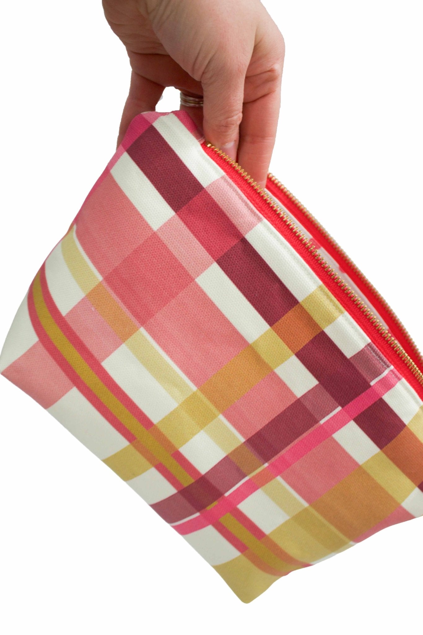 Olive Berry Flora in Cream 3pc Toiletry Bag Set - Modern Makerie