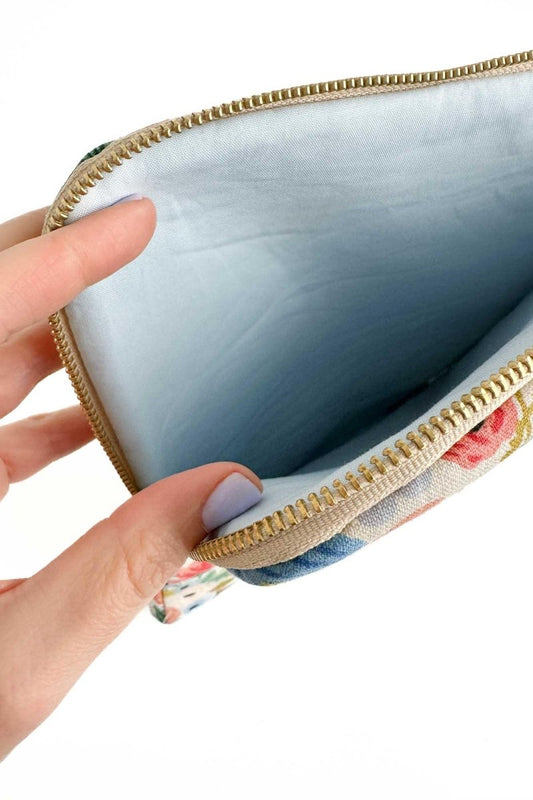 Wildwood Blue Canvas 12.9" Tablet Sleeve - Modern Makerie