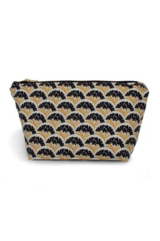 Art Deco Bloom Scallop Classic Maxx Cosmetic Bag - Modern Makerie