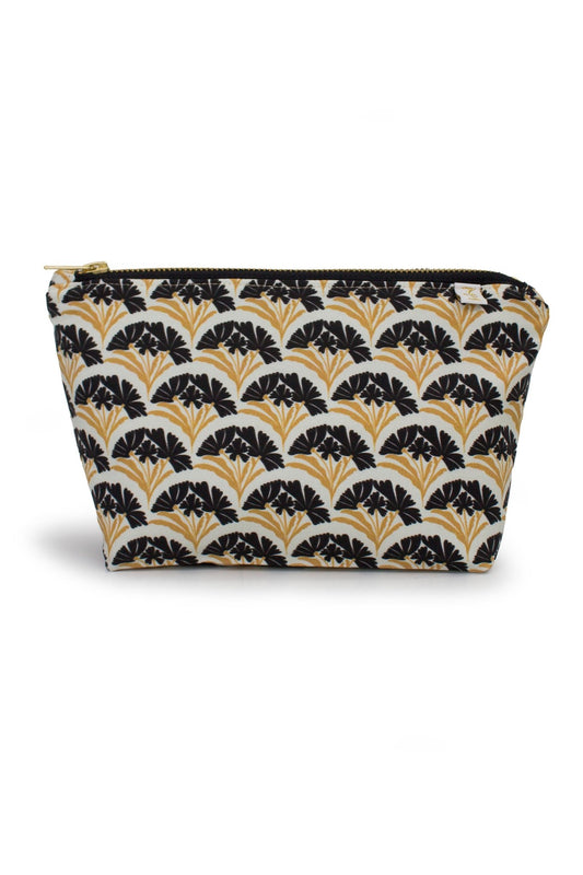 Art Deco Bloom Scallop Classic Mini Maxx Makeup & Toiletry Bag - Modern Makerie