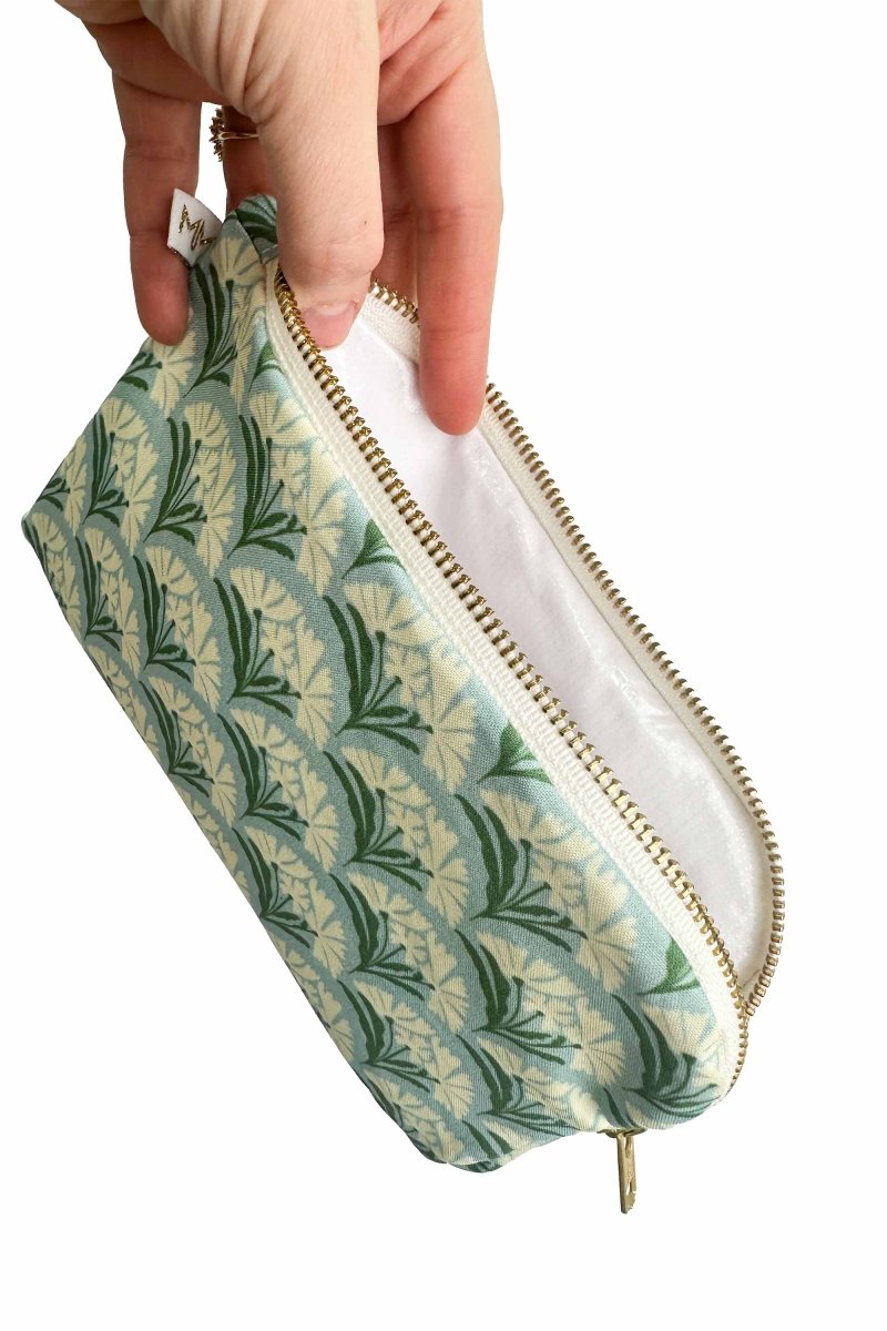 Art Deco Bloom Scallop Duo Pouch Set - Modern Makerie