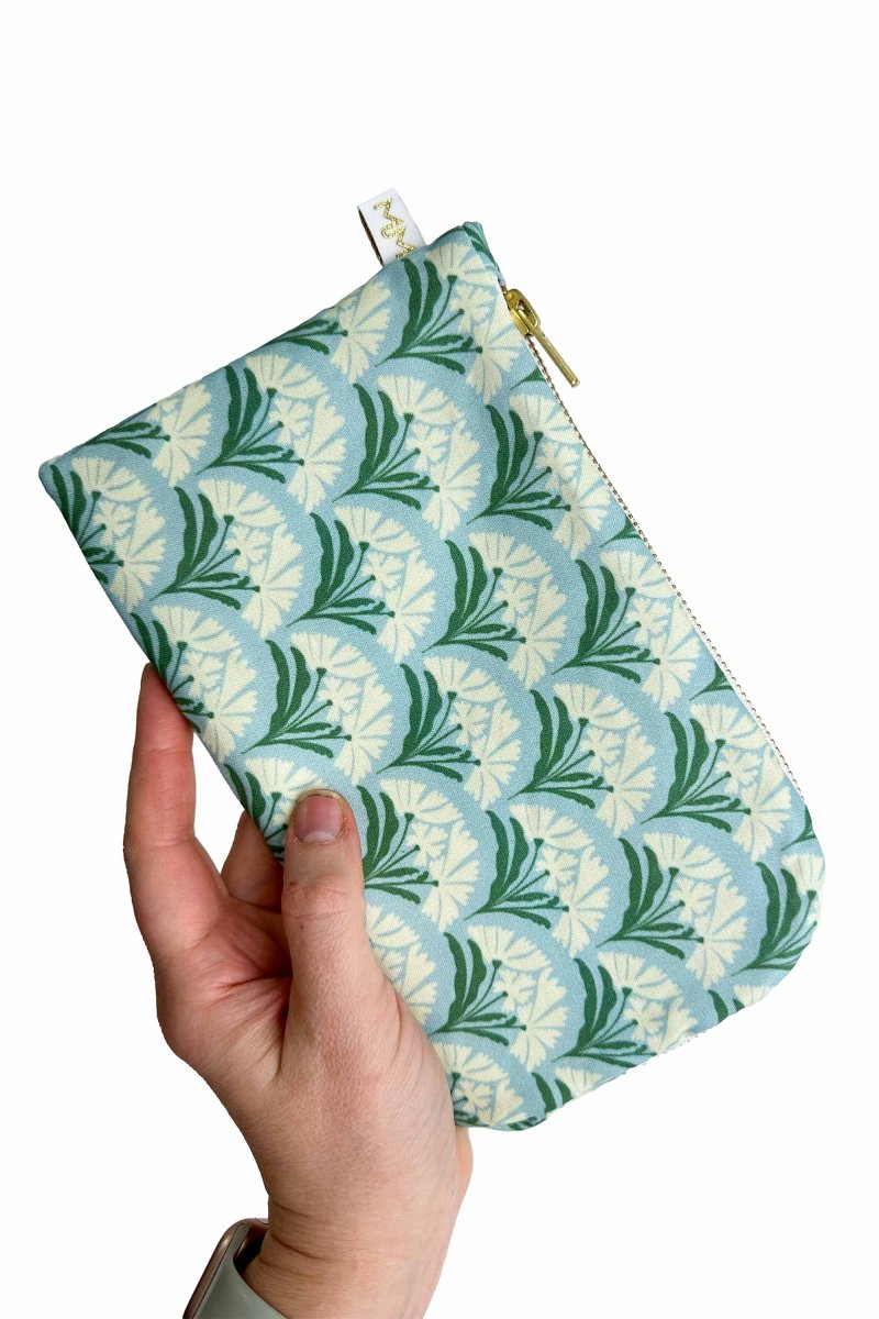 Art Deco Bloom Scallop Duo Pouch Set - Modern Makerie