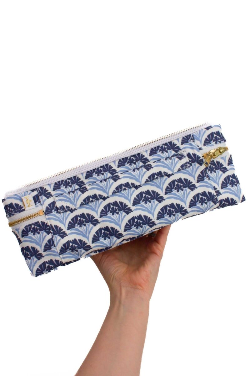 Art Deco Bloom Scallop Nocturne 3 Piece Luggage Cube Set - Modern Makerie