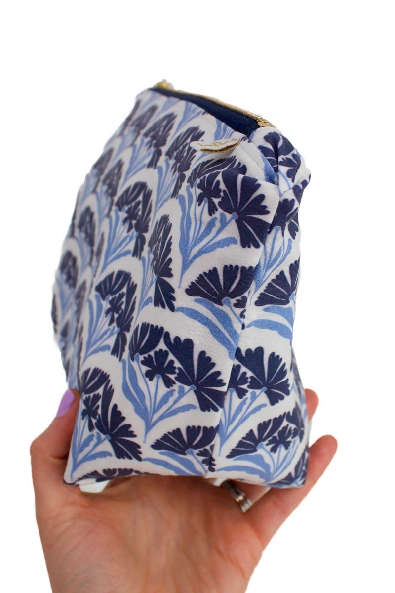 Art Deco Bloom Scallop Nocturne Maxx Toiletry Bag - Modern Makerie