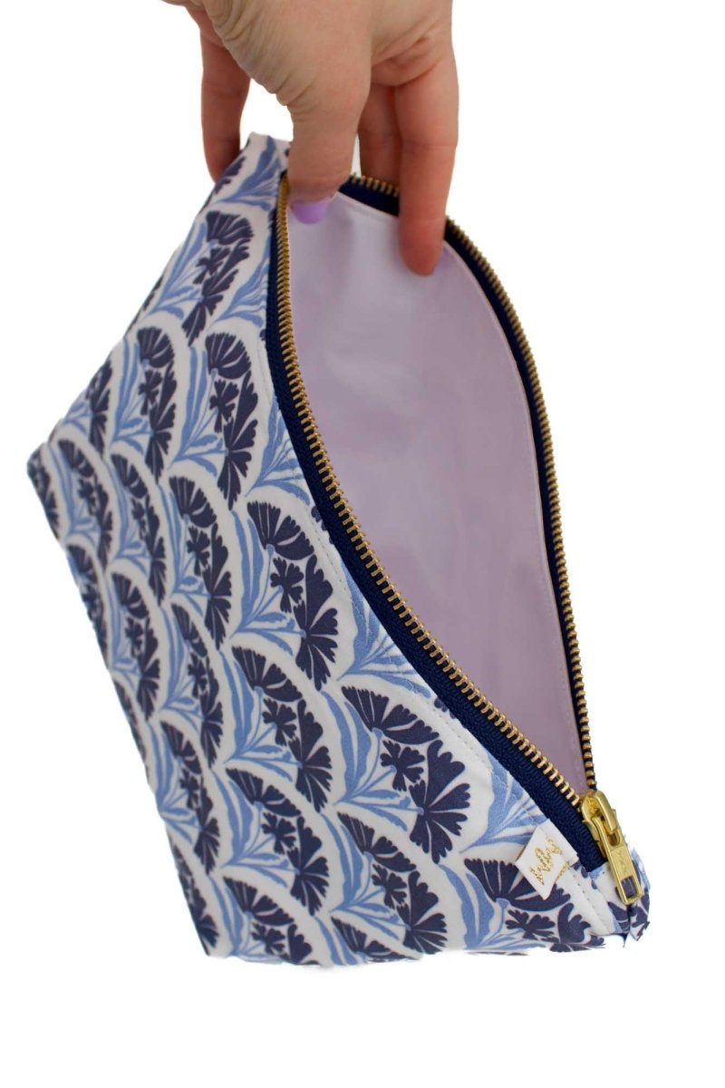 Art Deco Bloom Scallop Nocturne Maxx Toiletry Bag - Modern Makerie