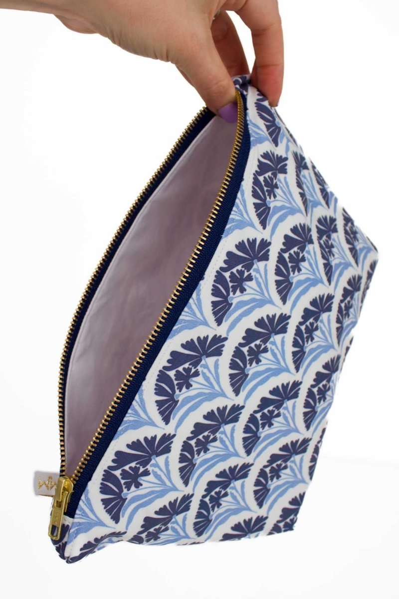 Art Deco Bloom Scallop Nocturne Maxx Toiletry Bag - Modern Makerie