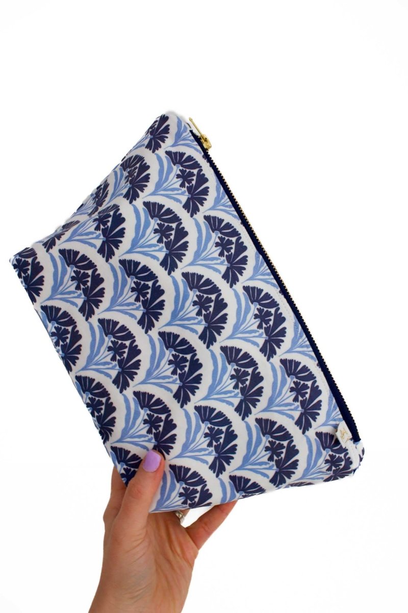 Art Deco Bloom Scallop Nocturne Maxx Toiletry Bag - Modern Makerie