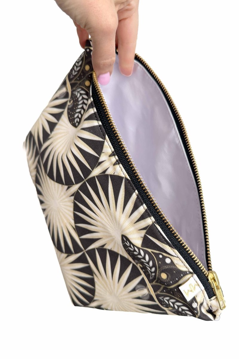 Art Deco Moth Maxx Cosmetic Bag - Modern Makerie