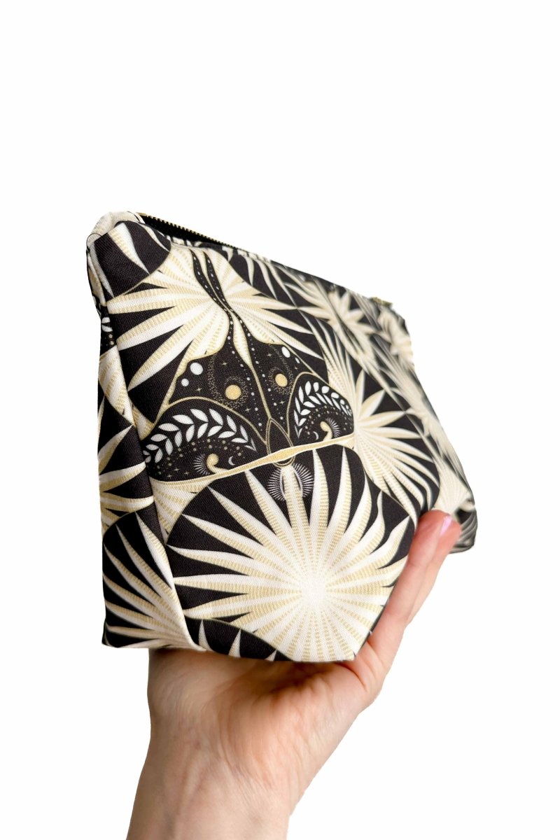 Art Deco Moth Maxx Cosmetic Bag - Modern Makerie