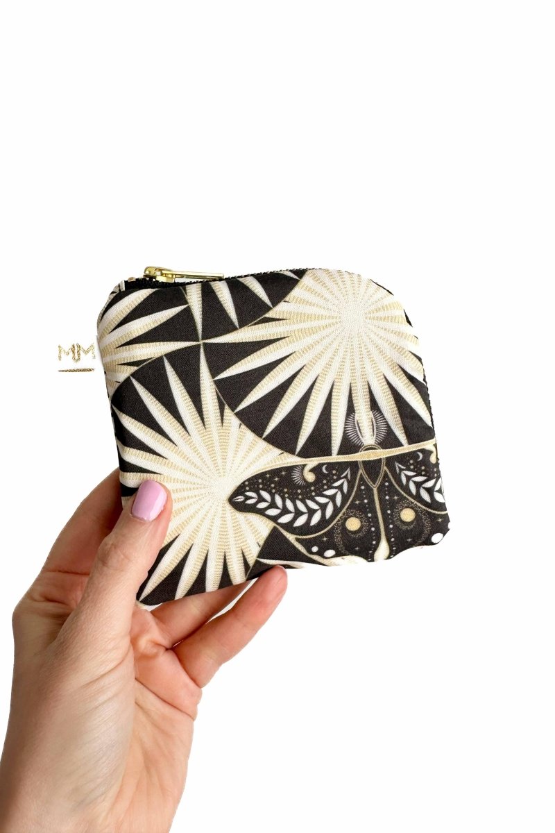 Art Deco Moth Mini Travel Pouch - Modern Makerie