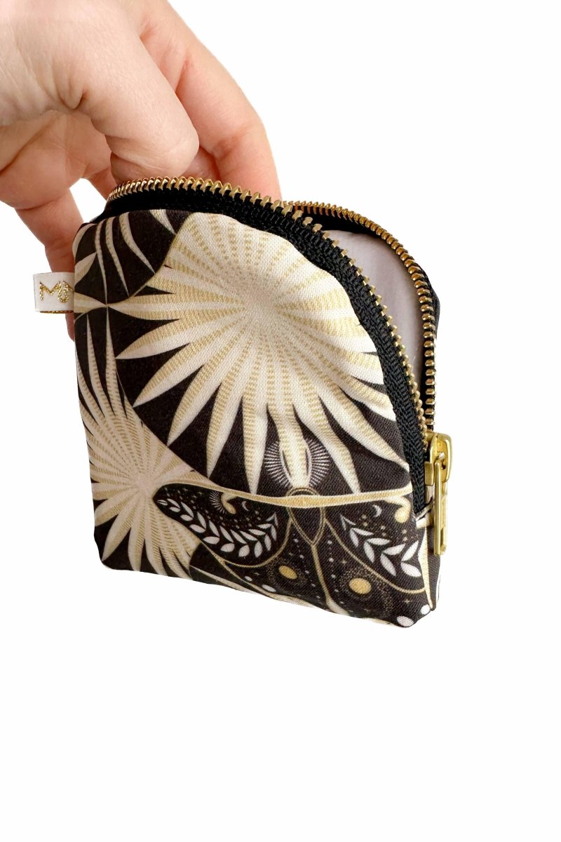 Art Deco Moth Mini Travel Pouch - Modern Makerie