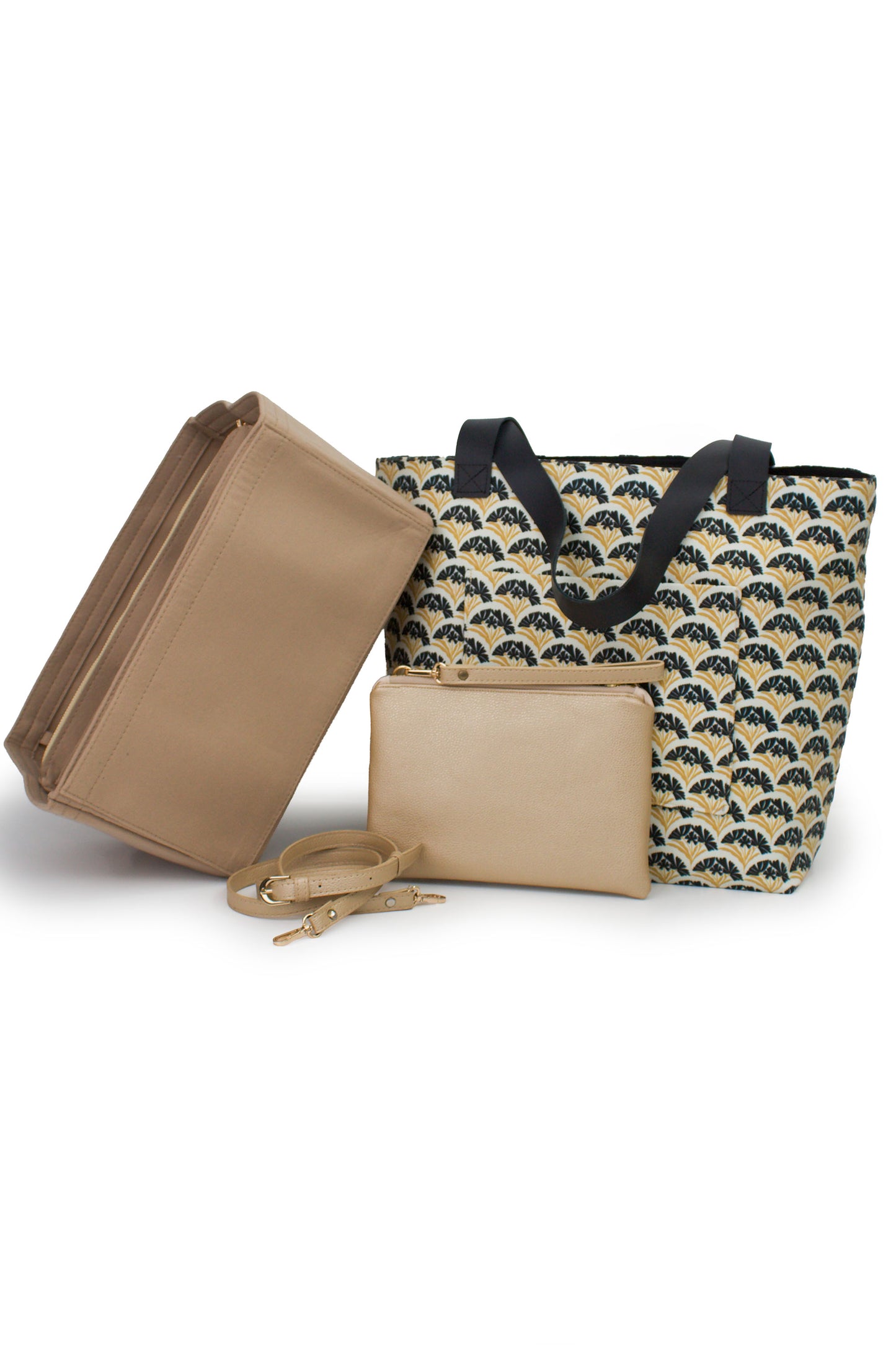 Art Deco Bloom Scallop Classic Everyday Tote Bundle