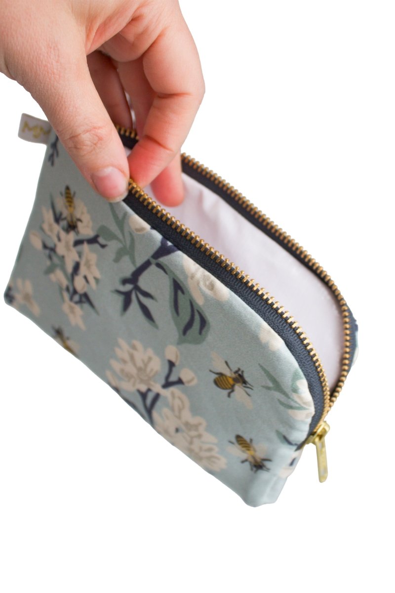 Bee Floral Purse Essentials Bundle – Mini + Everyday Pouch Set - Modern Makerie