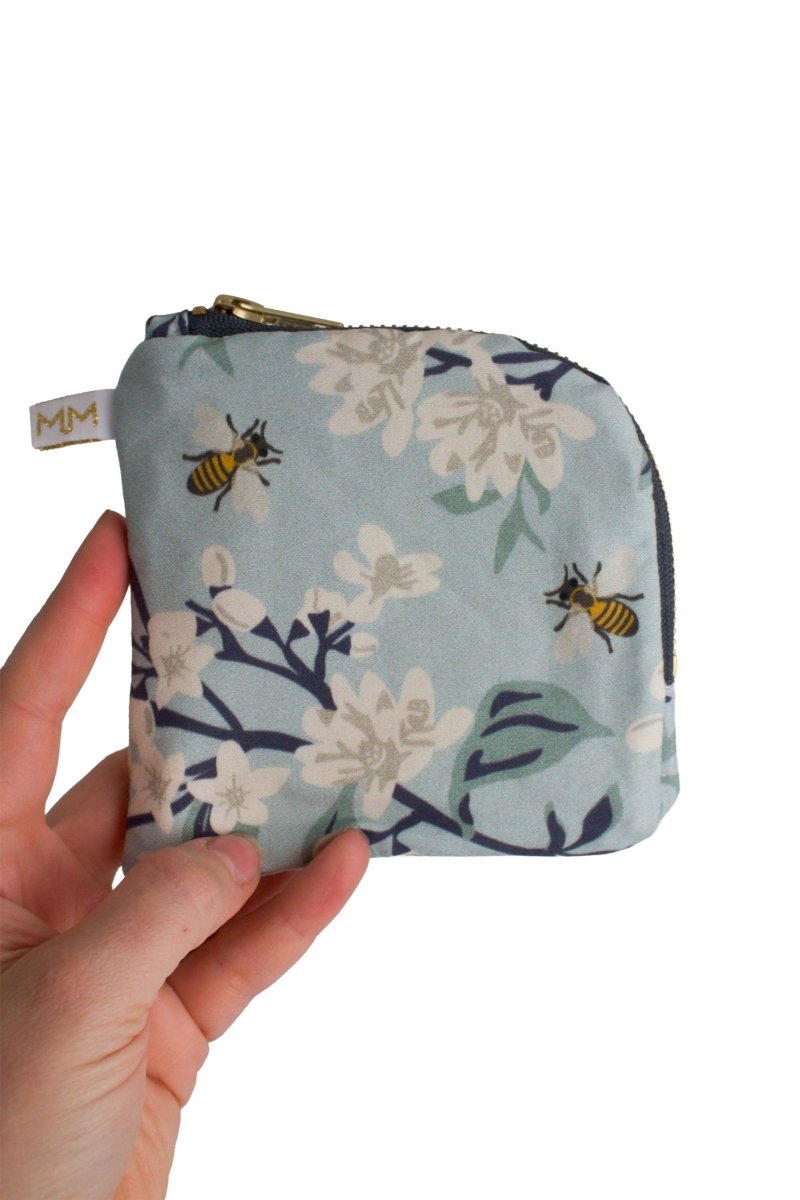 Bee Floral Purse Essentials Bundle – Mini + Everyday Pouch Set - Modern Makerie