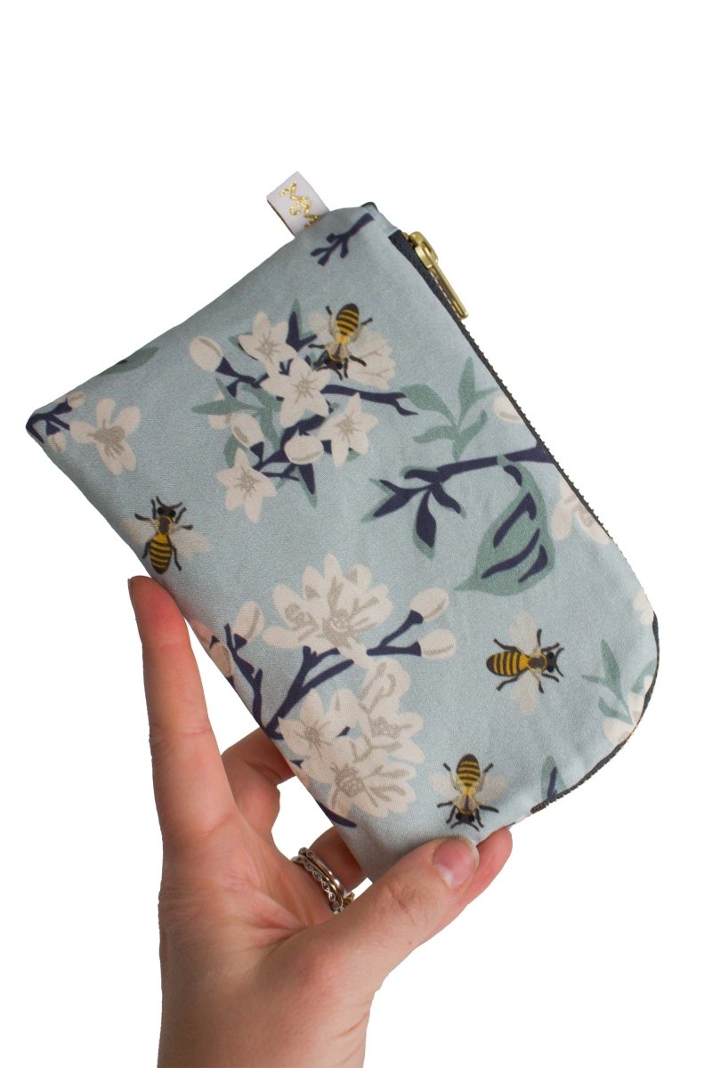 Bee Floral Purse Essentials Bundle – Mini + Everyday Pouch Set - Modern Makerie