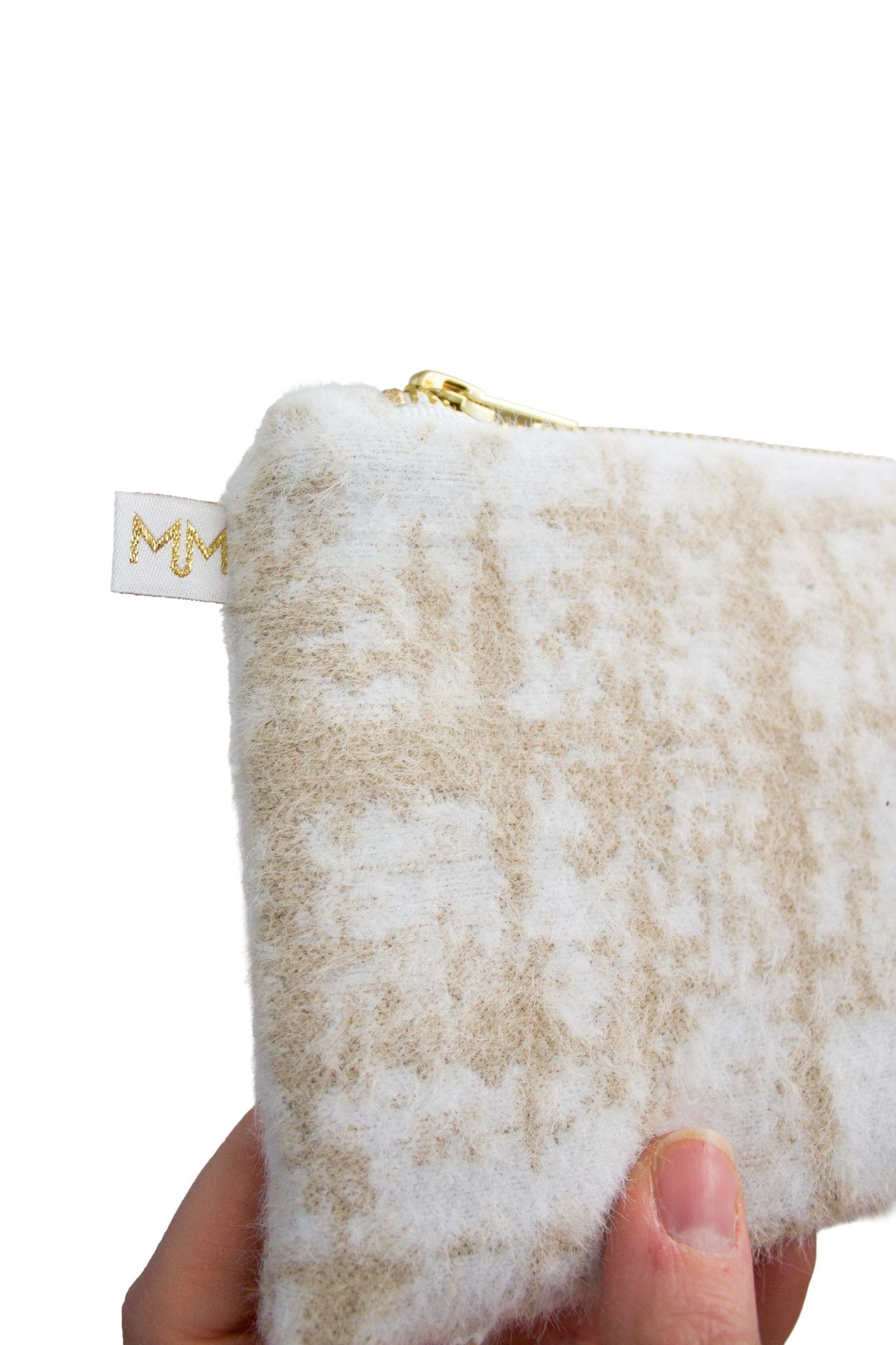 Beige Fuzzy Upcycled Everyday Bag - Modern Makerie
