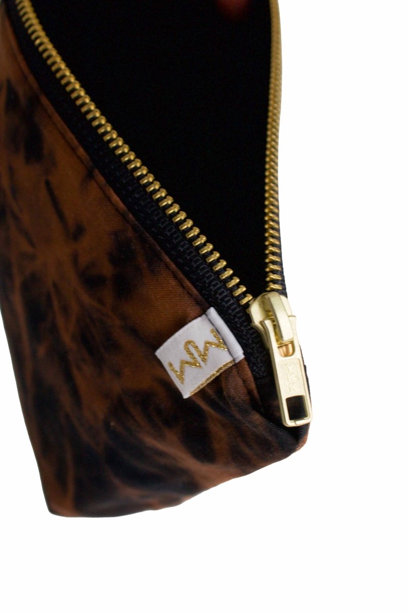 Black Acid Wash Mini Maxx Makeup & Toiletry Bag - Modern Makerie