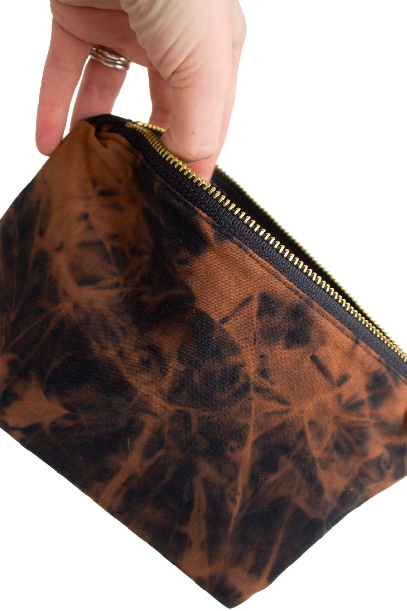Black Acid Wash Mini Maxx Makeup & Toiletry Bag - Modern Makerie