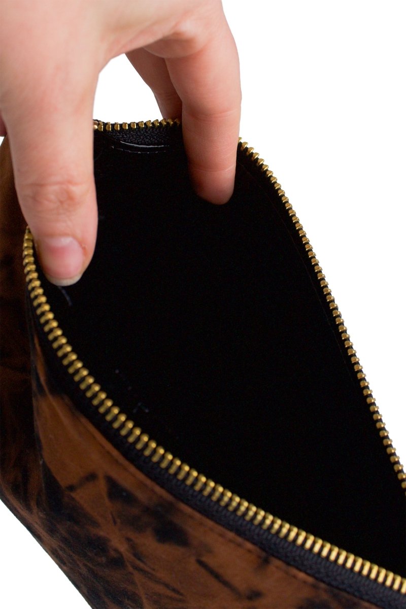 Black Acid Wash Mini Maxx Makeup & Toiletry Bag - Modern Makerie