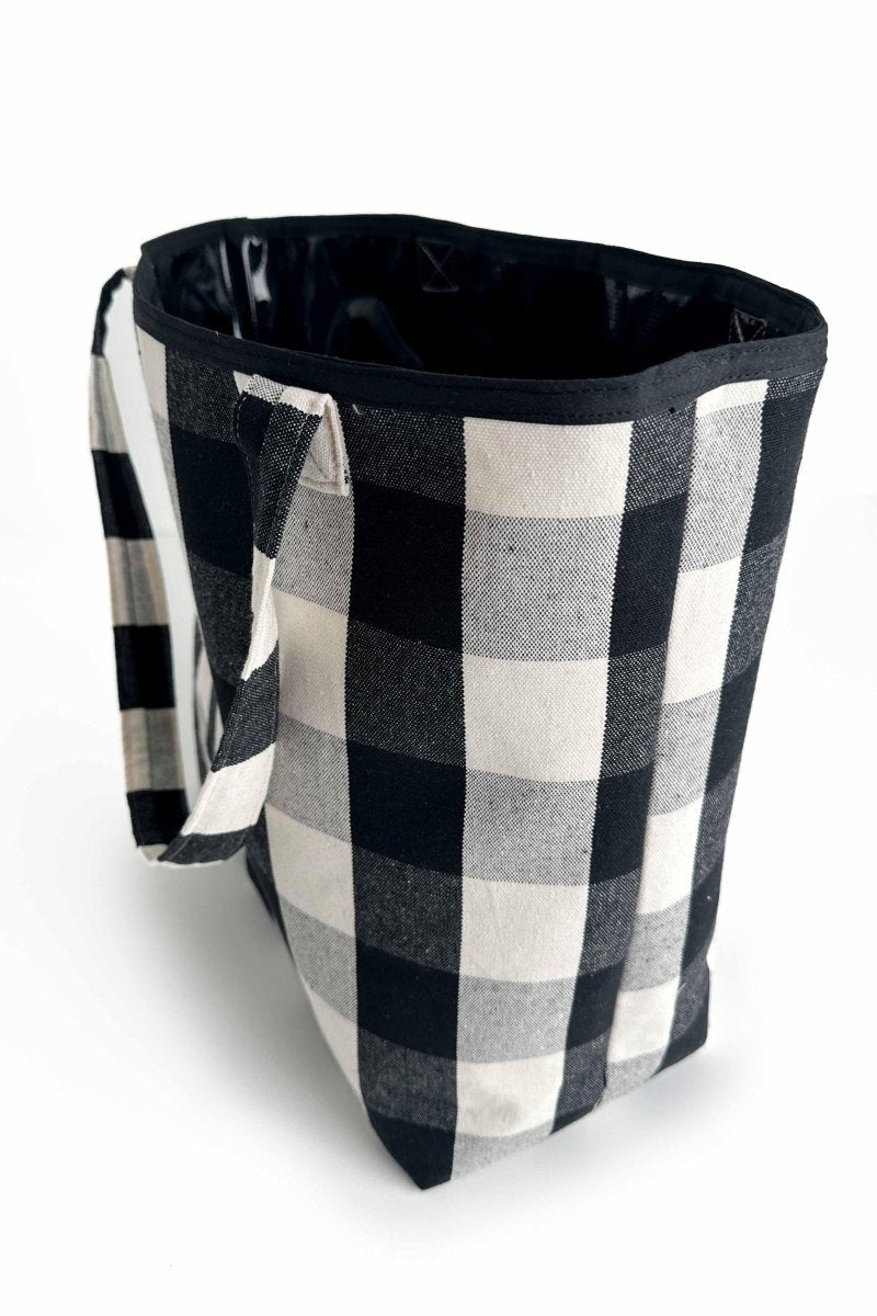 Black Plaid Everyday Leak - Proof Tote Bag - Modern Makerie