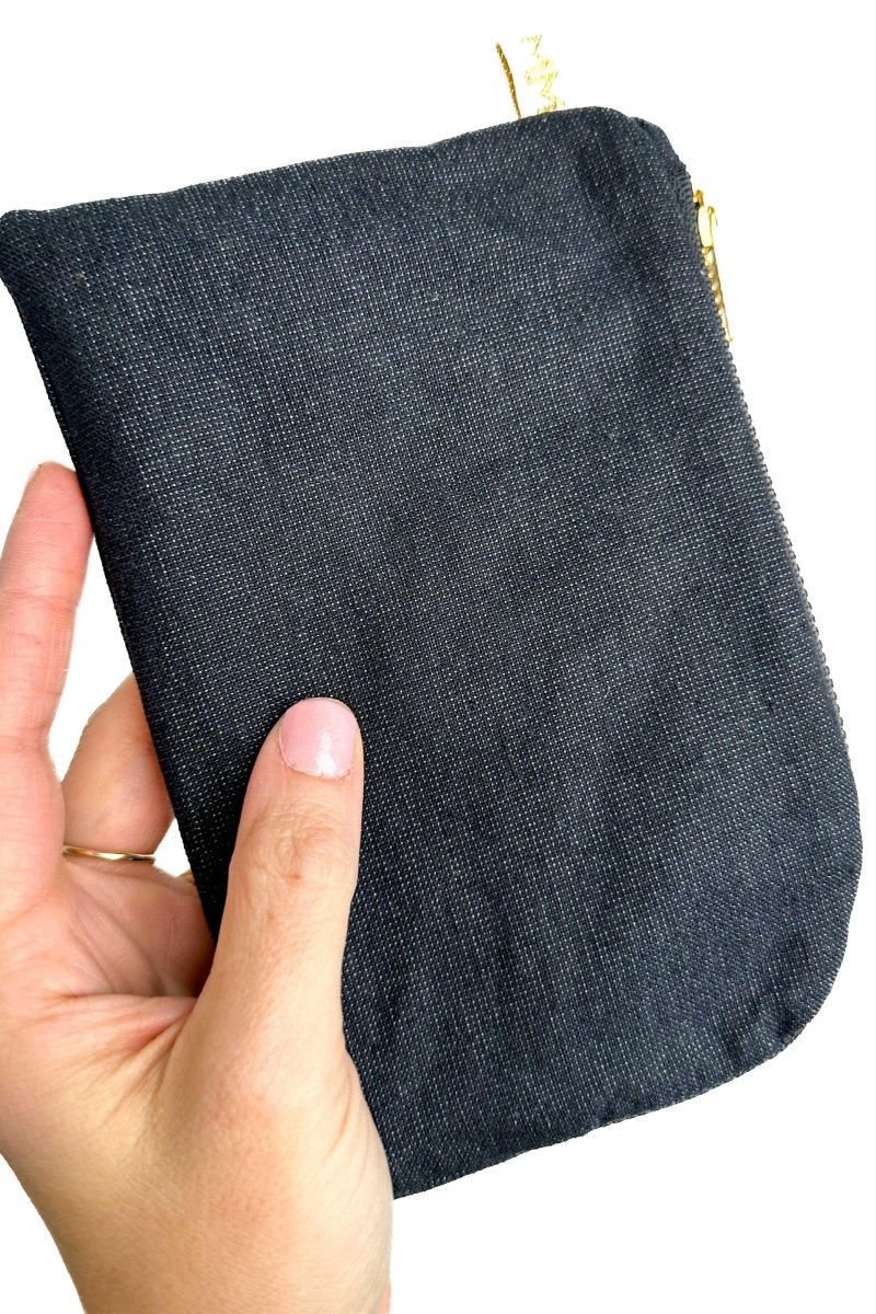 Black Shimmer Everyday Travel Pouch - Modern Makerie