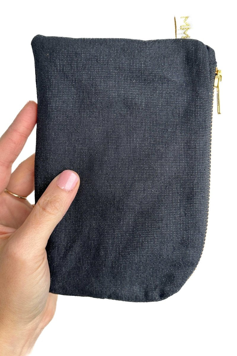 Black Shimmer Everyday Travel Pouch - Modern Makerie