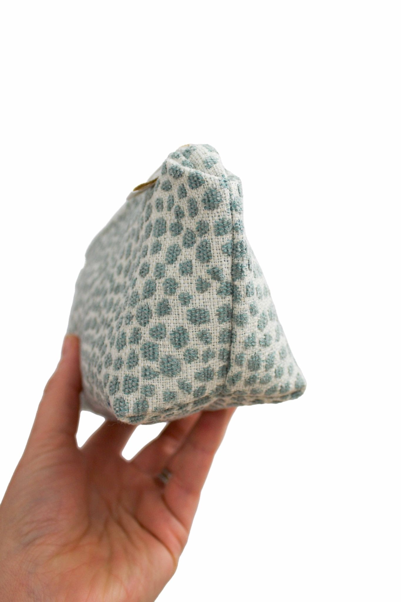 Blue Dotty Upcycled Stash Bag - Modern Makerie