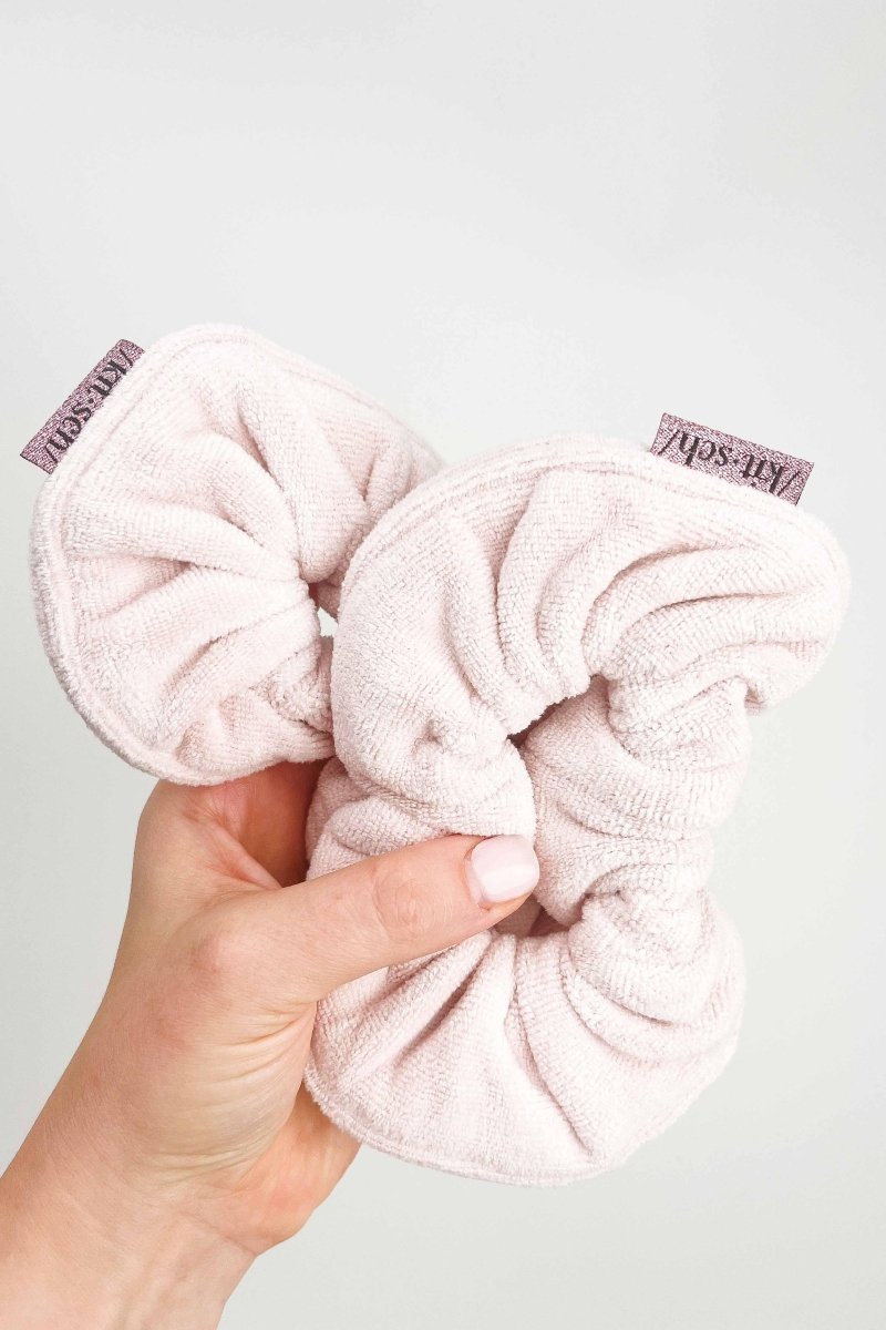 Blush Towel Scrunchie (2 Pack) - Modern Makerie