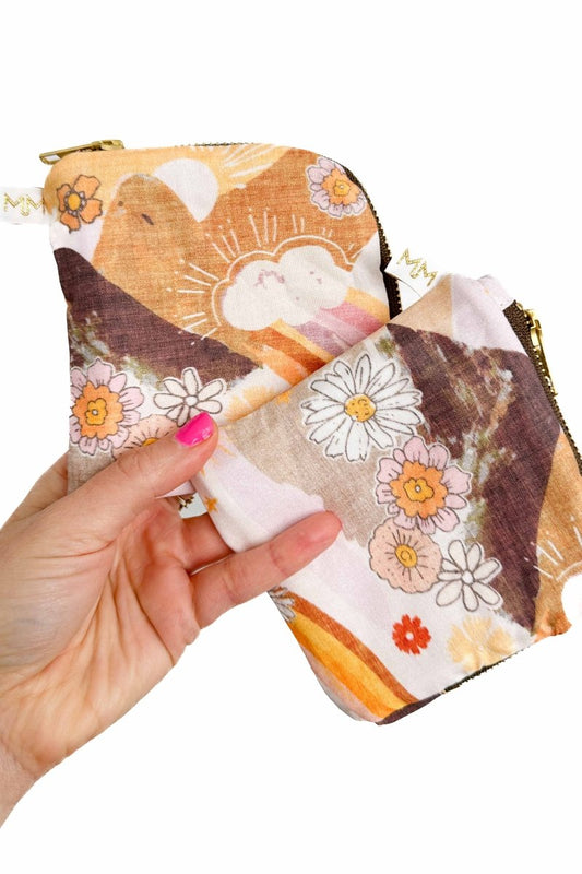 Boho Mountain Mini Travel Pouch - Modern Makerie