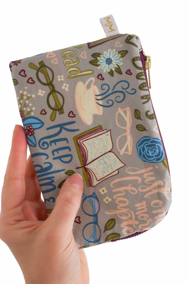 Book Lover Everyday Pouch & Makeup Bag - Modern Makerie