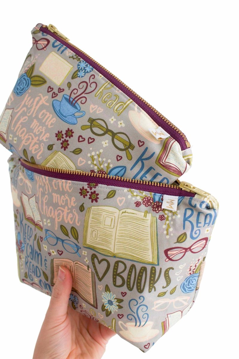 Book Lover Mini Maxx & Maxx Toiletry & Makeup Bags - Modern Makerie