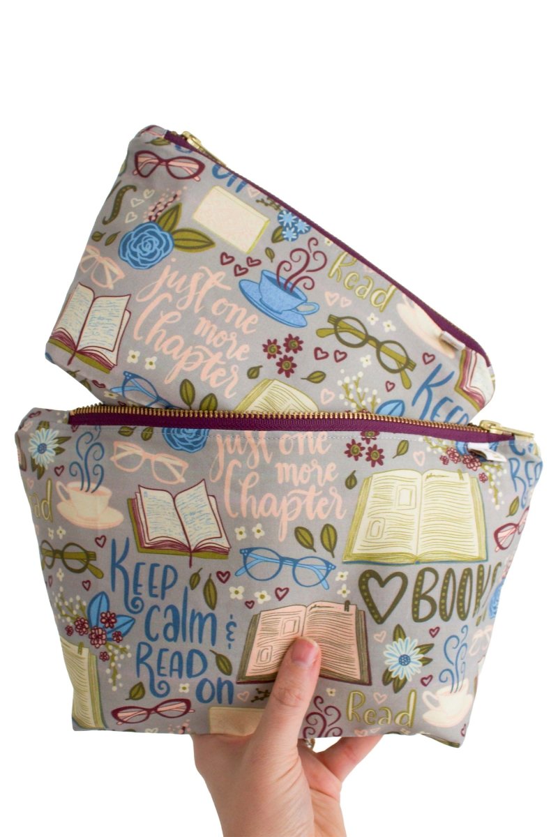 Book Lover Mini Maxx & Maxx Toiletry & Makeup Bags - Modern Makerie