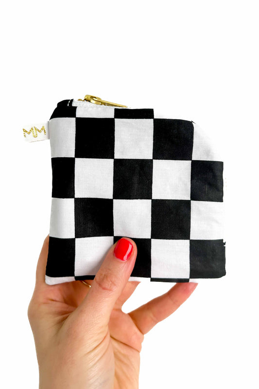 Checker Mini Travel Bag READY TO SHIP - Modern Makerie