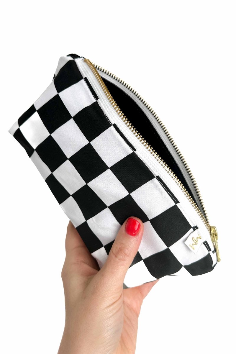 Checker Stash Toiletry Bag - Modern Makerie