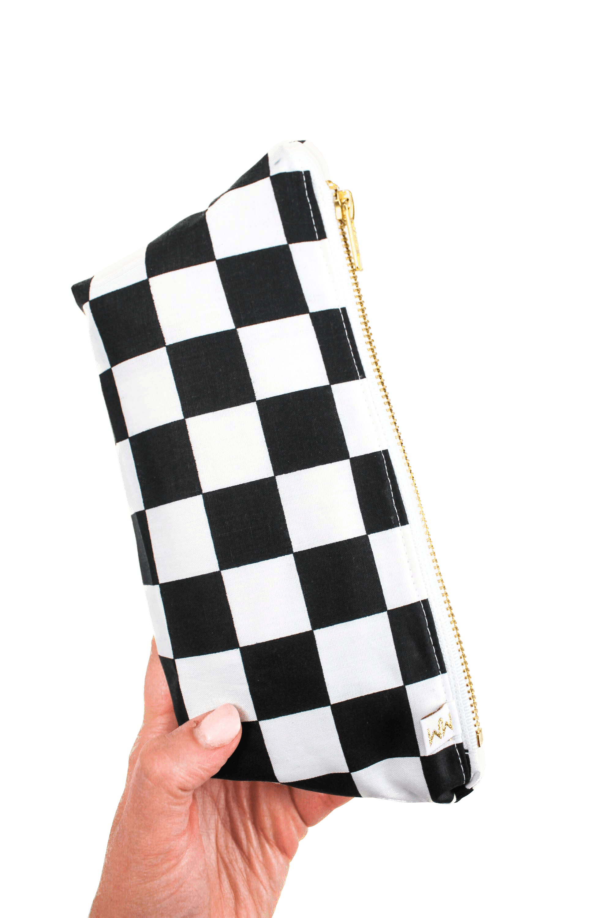 Checker Stash Travel Bag with Compartments READY TO SHIP - Modern Makerie