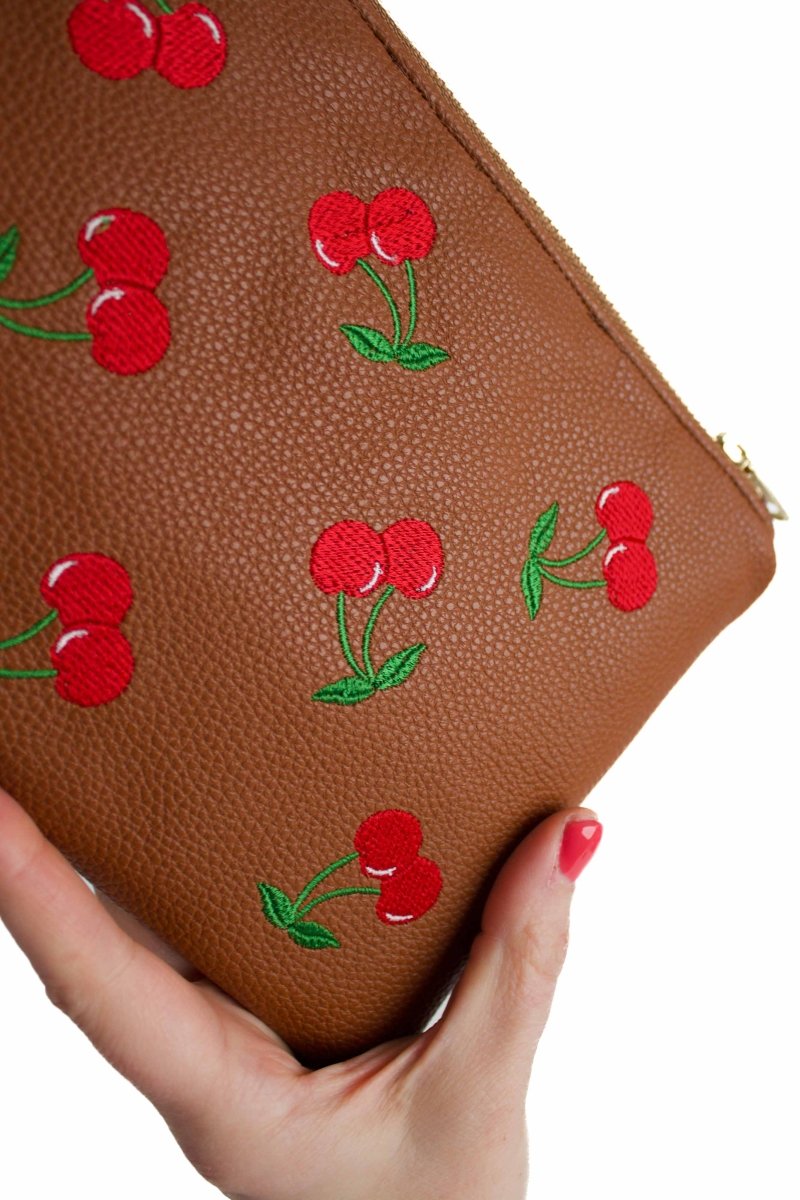 Classic Cherry Bomb Convertible Crossbody Wristlet+ - Modern Makerie