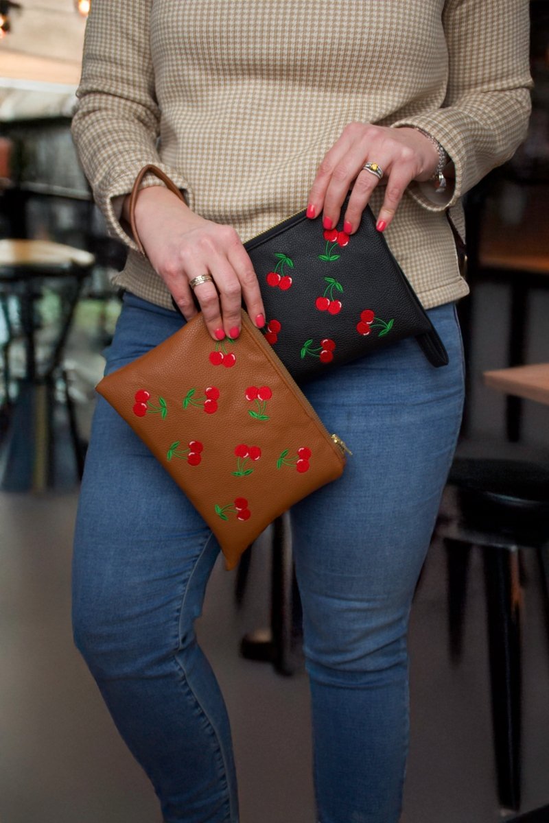 Classic Cherry Bomb Convertible Crossbody Wristlet+ - Modern Makerie