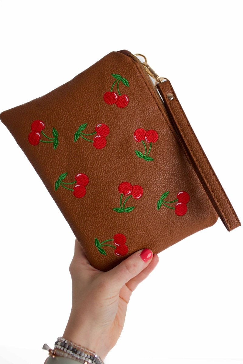 Classic Cherry Bomb Convertible Crossbody Wristlet+ - Modern Makerie