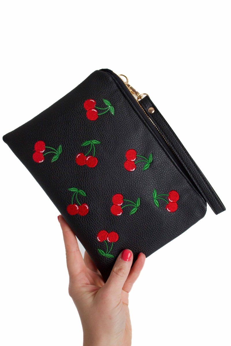Classic Cherry Bomb Convertible Crossbody Wristlet+ - Modern Makerie