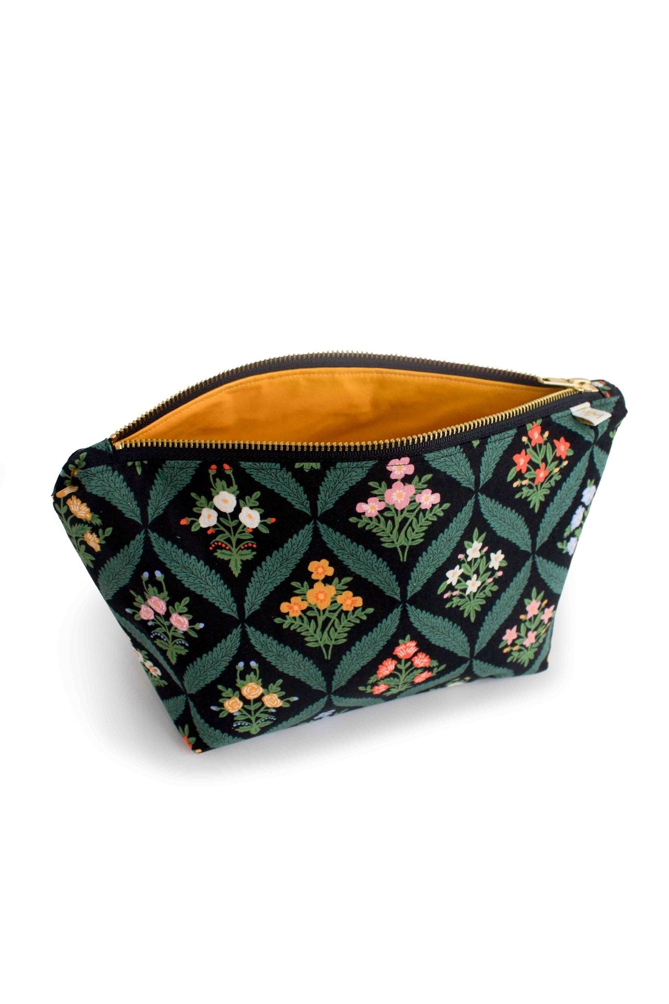 Darling Dahlia Canvas Maxx Makeup & Toiletry Bag - Modern Makerie