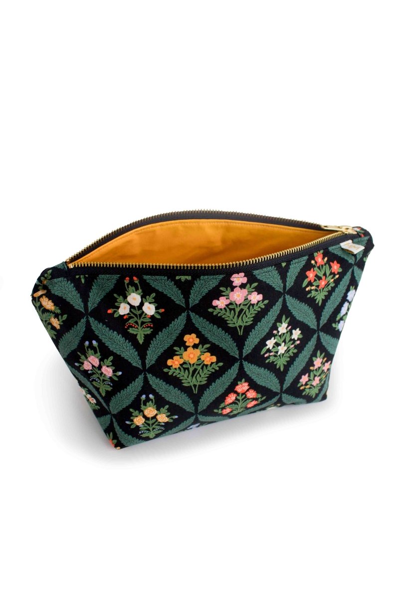 Darling Dahlia Canvas Maxx Makeup & Toiletry Bag - Modern Makerie