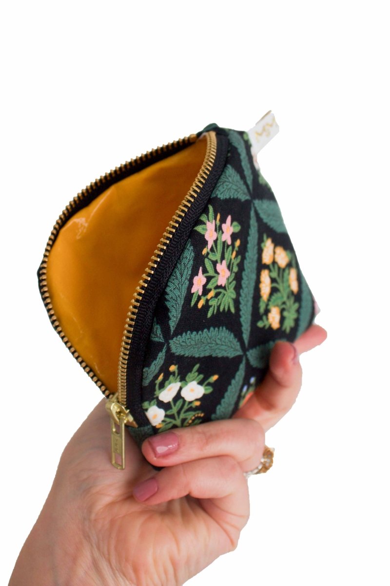 Darling Dahlia Mini Travel Purse Pouch - Modern Makerie